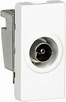 Розетка TV Звезда Legrand Mosaic для кабель-канала Metra 1-м. 1 мод. белый картинка